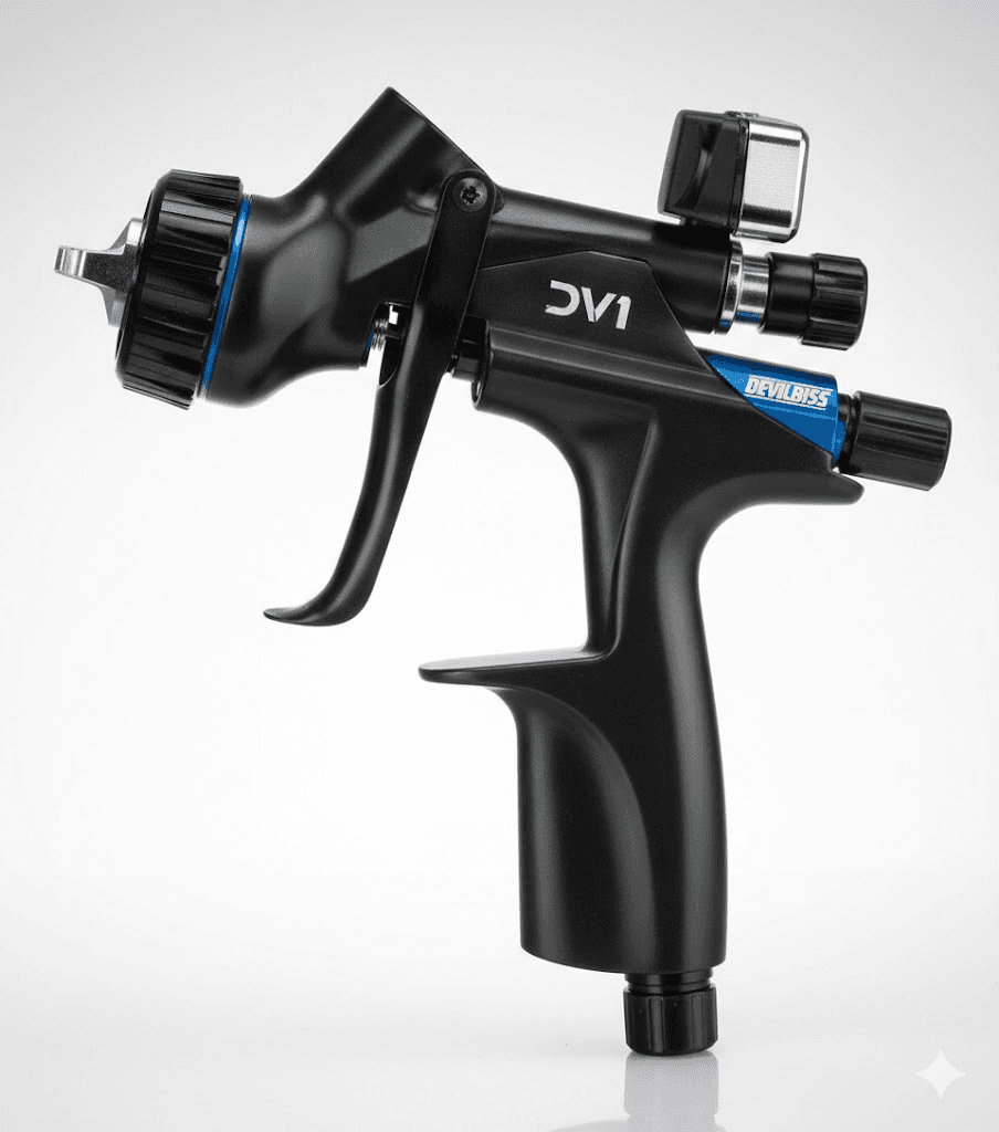 DeVilbiss DV1 Basecoat Spray Gun - View 1